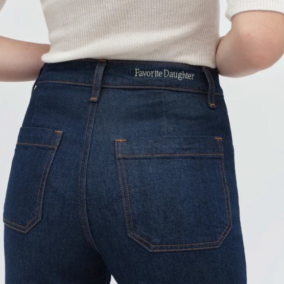 NWOT Favorite Daughter Mischa Shortie Super High Rise Petite Wide Leg Jean - Picture 6 of 6